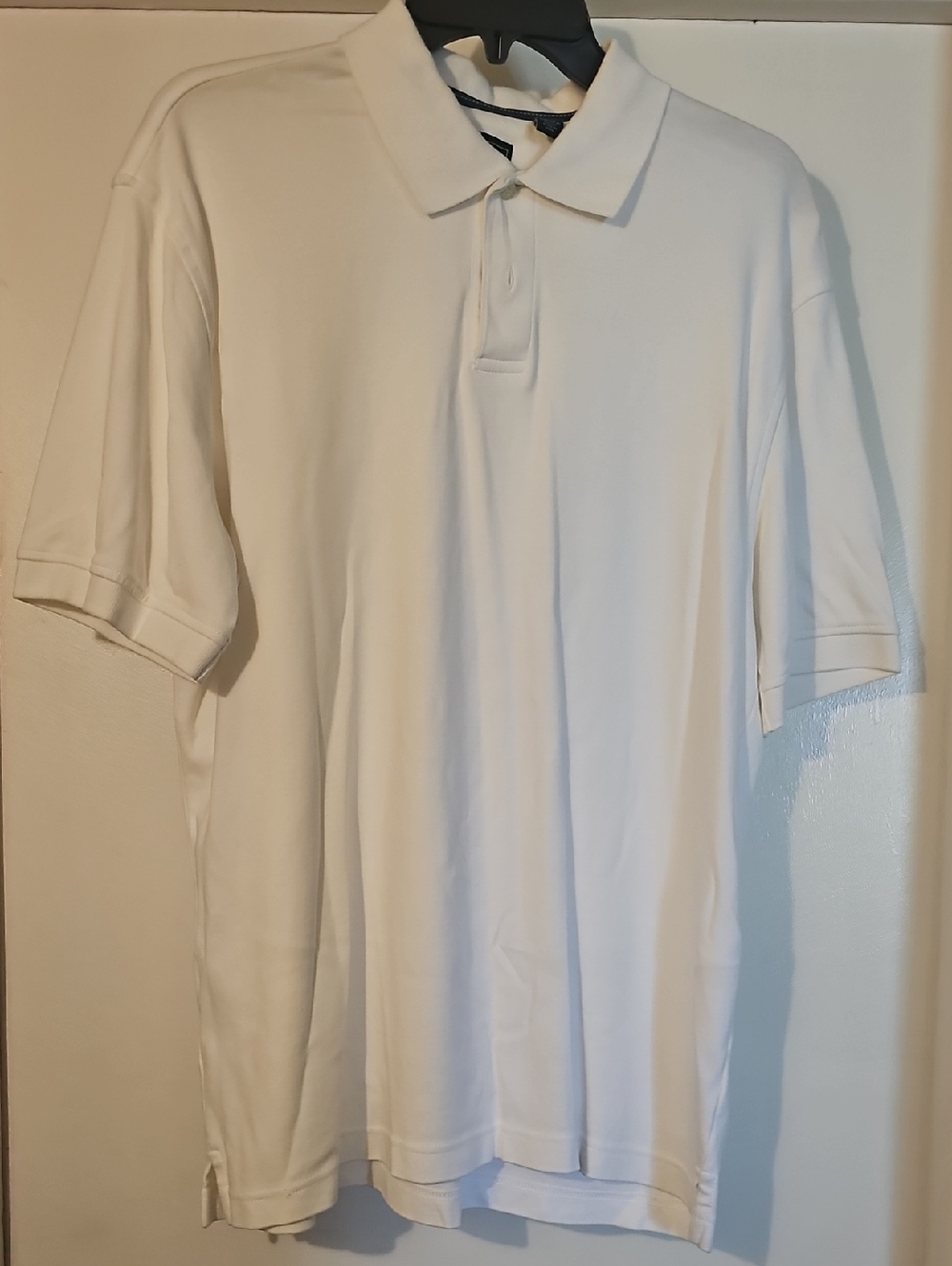 Men's White Polo Shirt - Classic Short Sleeve Tote 2
